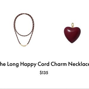 Roxanne Assoulin The Happy Cord Charm Necklace Brown & burgundy firm price